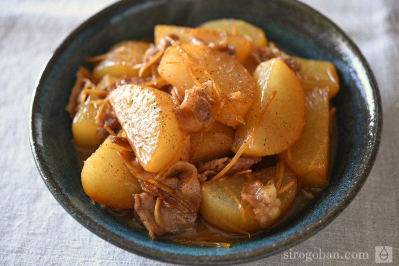 簡単でうまい☆子どもと旦那がはまる豚コマ大根煮