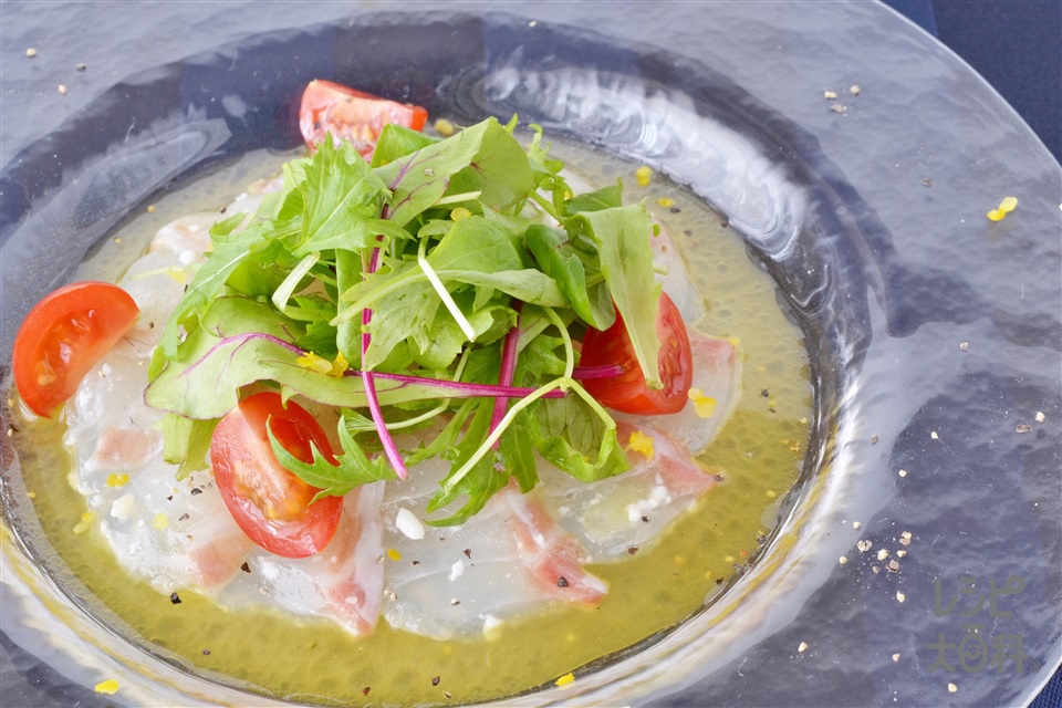 簡単！新玉ねぎと鯛のカルパッチョ