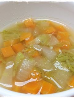 キャベツと玉ねぎの味噌汁