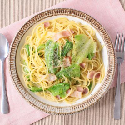 すだち風味のレタスのクリームパスタ沢樹舞のおうちでごはん たべるのみんなで作る楽しく幸せな「食」サイト