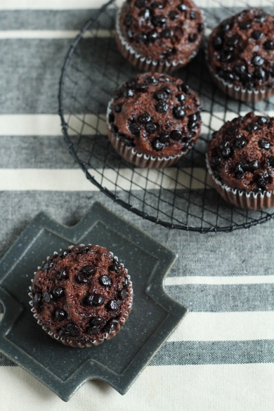 レンジで作る！米粉のチョコ蒸しパン