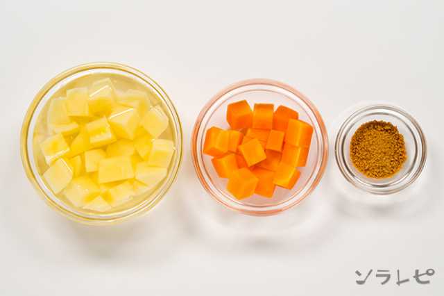 にんじんとじゃがいもの具沢山コンソメスープ