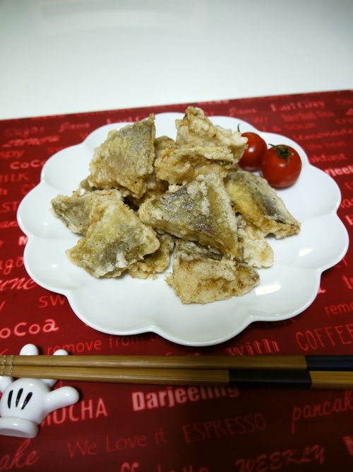 ほっけの干物の竜田揚げ