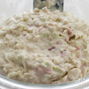 ❤米粉で豆腐とキャベツとウインナーのお好み焼き❤