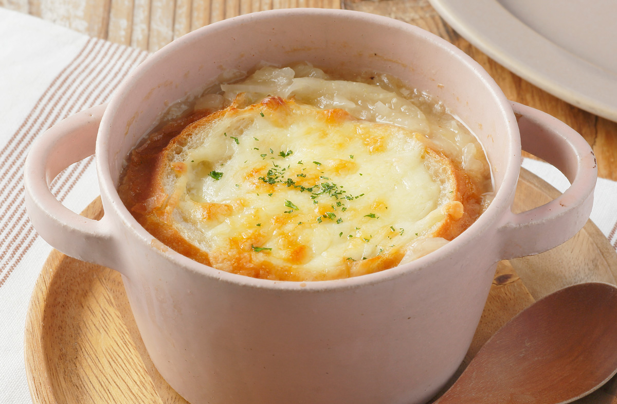 ネギと豆腐のショウガスープ