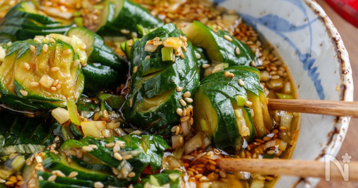 ピリ辛やみつき蛇腹きゅうり by らむ ・×・クックパッド簡単おいしいみんなのレシピが392万品