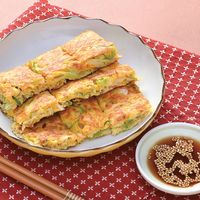 キムチとじゃがいもの韓国風お好み焼きレシピ