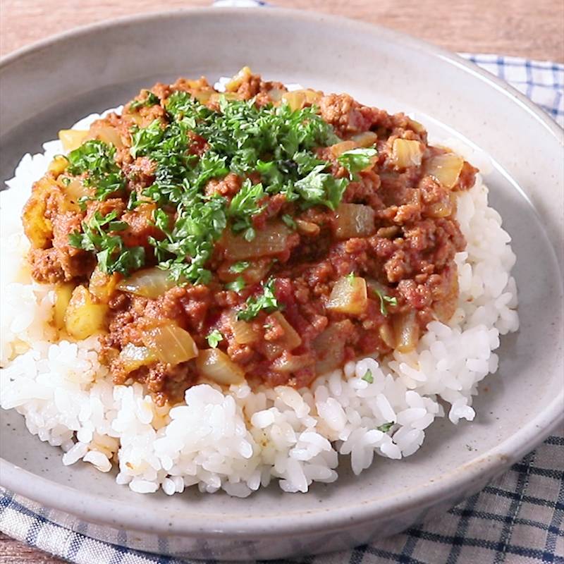 簡単キーマカレーの作り方