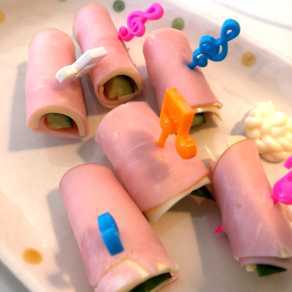 ハムのチーズ巻き 副菜