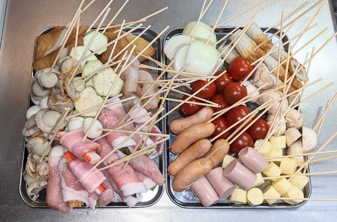 キャンプで串揚げ,福田フライ,辛いソース,戦闘飯盒2型 ,串揚げ,ソロキャンプ