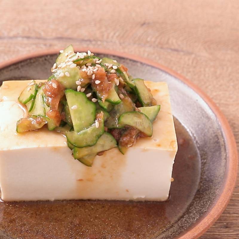 夏野菜旨ダレの冷ややっこ