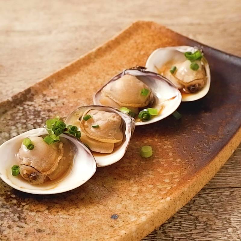 ハマグリのホイル焼き小野江神社禰宜の家飲み