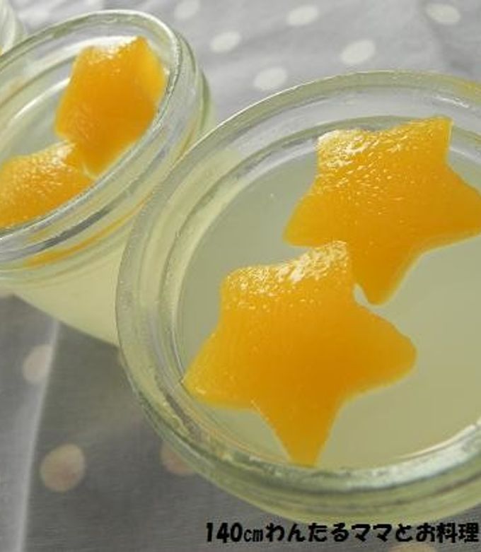 桃のフレッシュゼリ