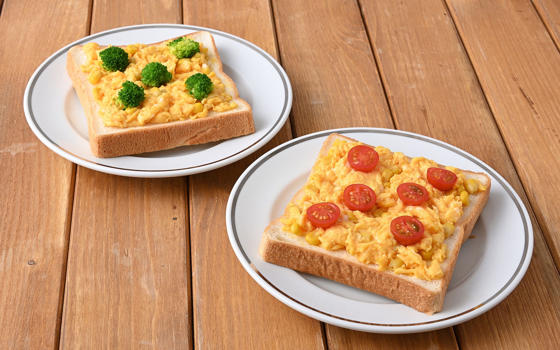 簡単朝ごはん！オムレツトースト : 保育園で働いていた管理栄養士藤原朋未がお届けする「ママ楽ごはん」