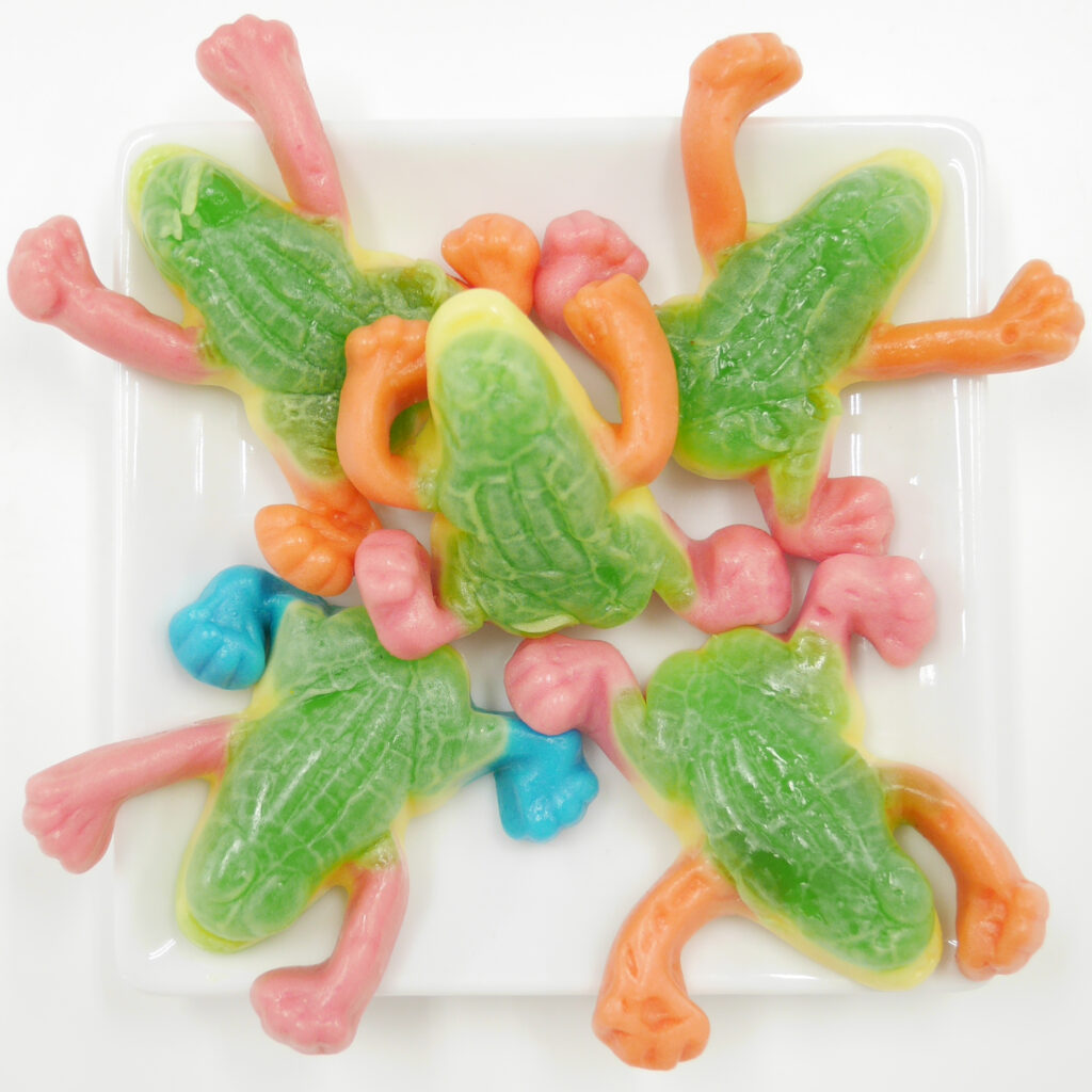 No.1656 根性カエルグミ□2種類の愛らしいカエルの形のグミ商品ラインナップ業務用・量り売り用 菓子 卸 エースホームページ