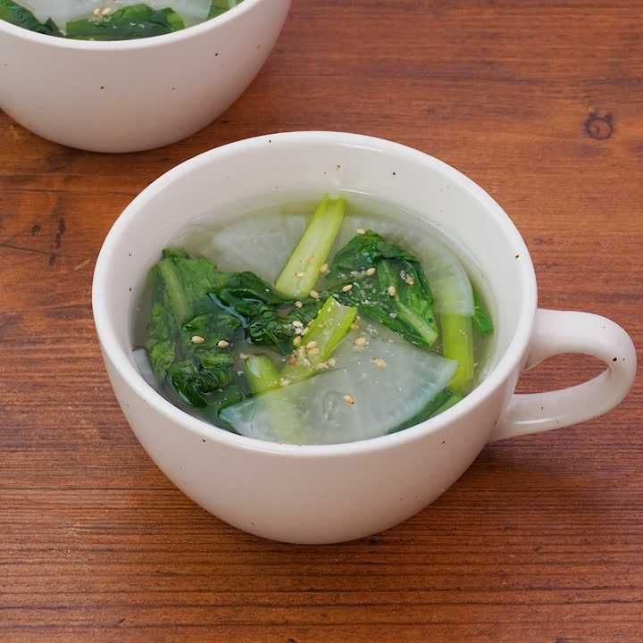 小松菜のスープ - レシピナビ