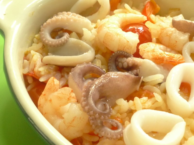 炊飯器でかんたんシーフードピラフ