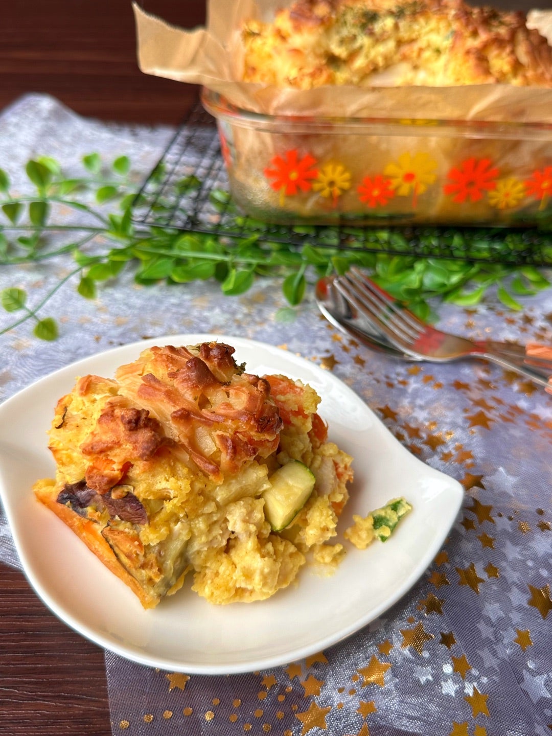 野菜たっぷり米粉のケークサレ