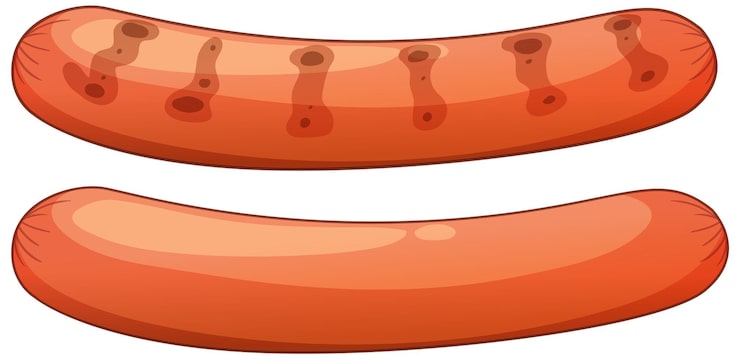 タコさんウインナーのイラストイラスト無料・かわいいテンプレート