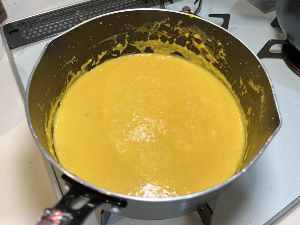 カンタン濃厚 至高のカボチャポタージュ – リュウジのバズレシピメモ 作り方・コツ・感想It's a piece of cake