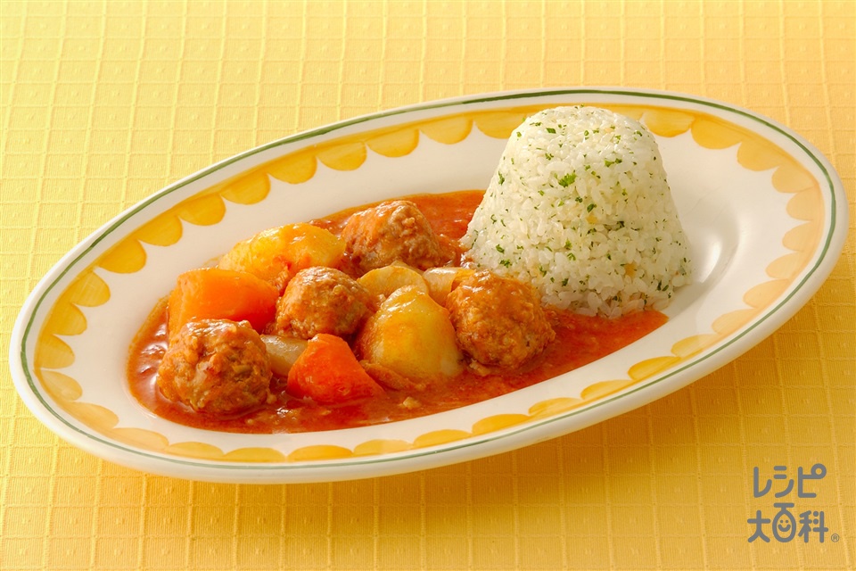 煮たまご＆ミートボールメインの献立物置の整理我が家の献立の記録、糖尿病で食事制限、リウマチの記録