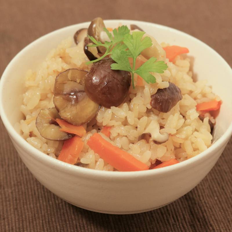 市販の甘栗で！栗の炊き込みごはん