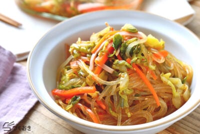 豚バラキャベツの春雨炒め ヘルシーなのにたっぷり満足♡