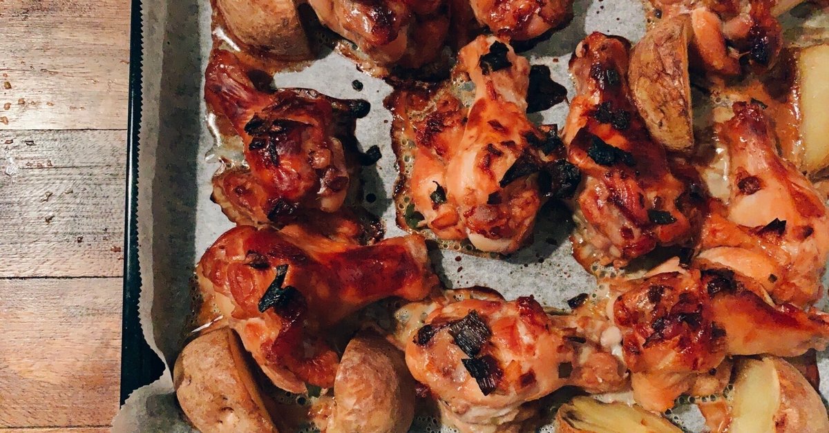 漬け込んで♡焼くだけ♪´▽｀ 手羽元のオーブン焼き