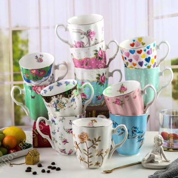 美濃焼 マグカップ 葡萄 ぶどう 軽い 大きい おしゃれ カフェ コーヒーカップ 陶器 かわいい 日本製 コップ ギフト 贈り物 プレゼント ブルーホワイト 一珍