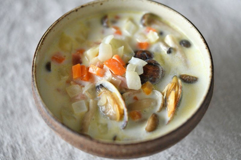 コストコで作る簡単クラムチャウダ