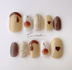 現品販売 屋台の食べ物ネイル Sサイズ ハンドシンプルアートコースnewnail夏ネイルフルーツ