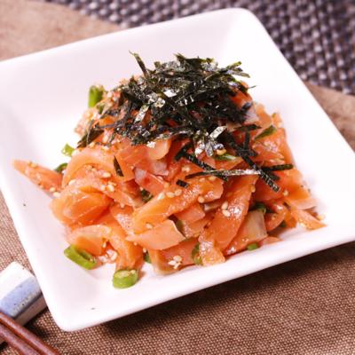 簡単☆サーモンのユッケ by 七色よつばクックパッド簡単おいしいみんなのレシピが392万品