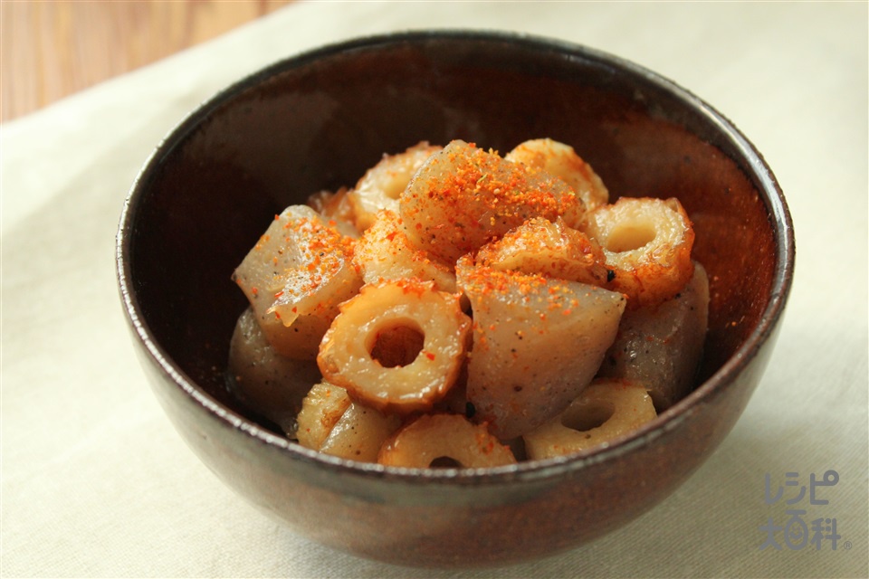 節約50円レシピ♪こんにゃくとちくわの甘辛シャンタンきんぴら