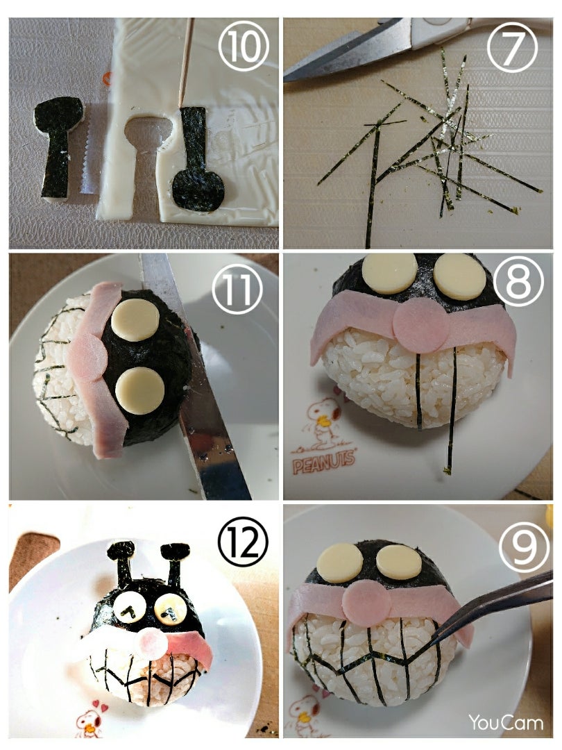 アンパンマン おにぎり 簡単TikTok