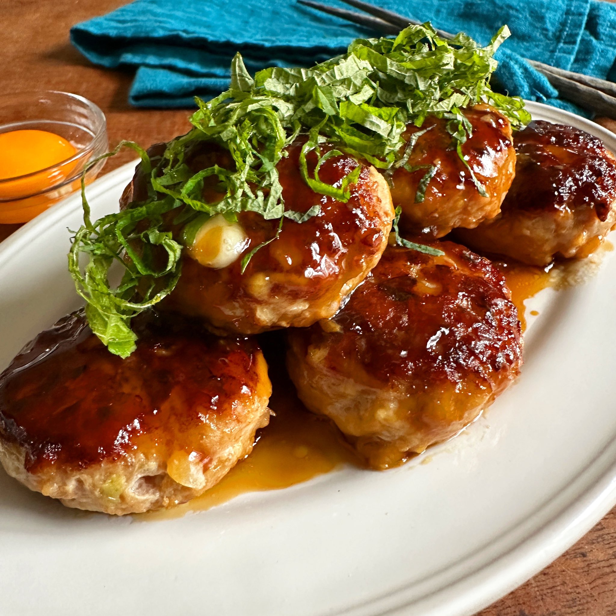 ひき肉と野菜の卵とじ甘酢ケチャップあん