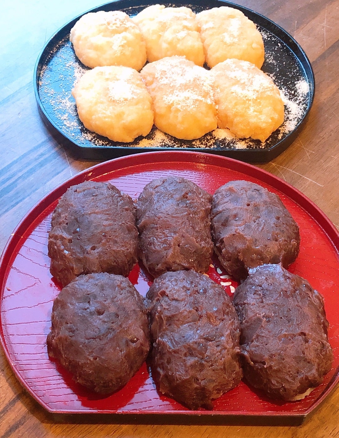 炊飯器でつくる 2色おはぎ