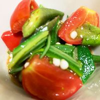 トマトとオクラの大葉和え