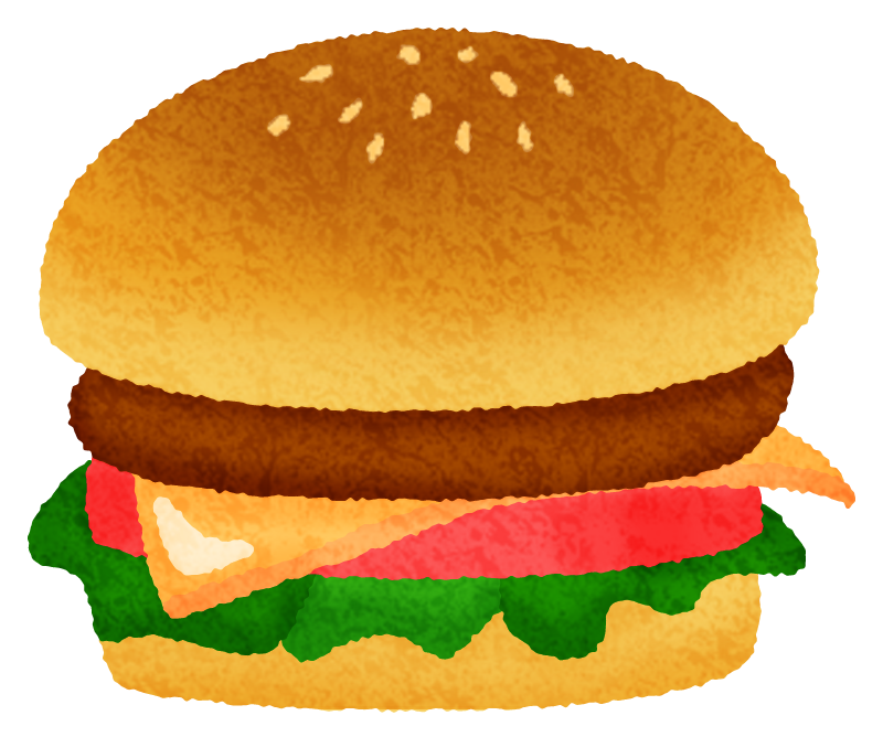 ハンバーガーのイラスト素材無料イラスト素材素材ラボ