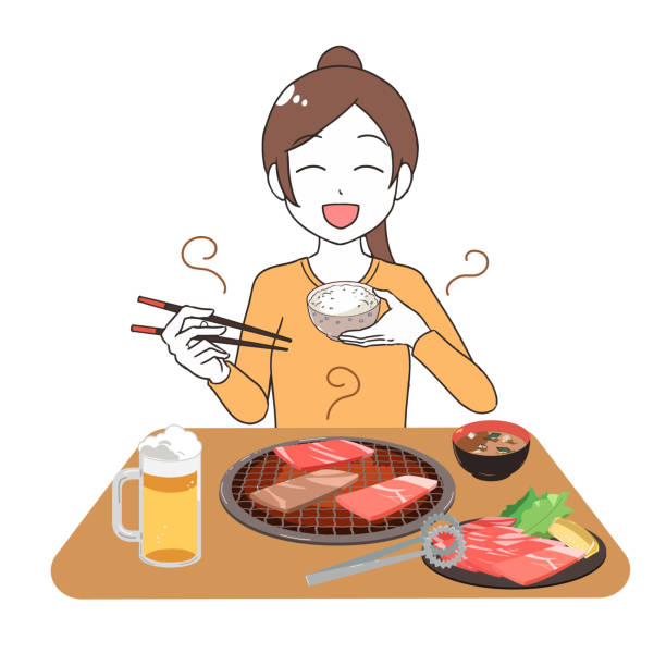 あこがれマンモス肉イラストお文具さん