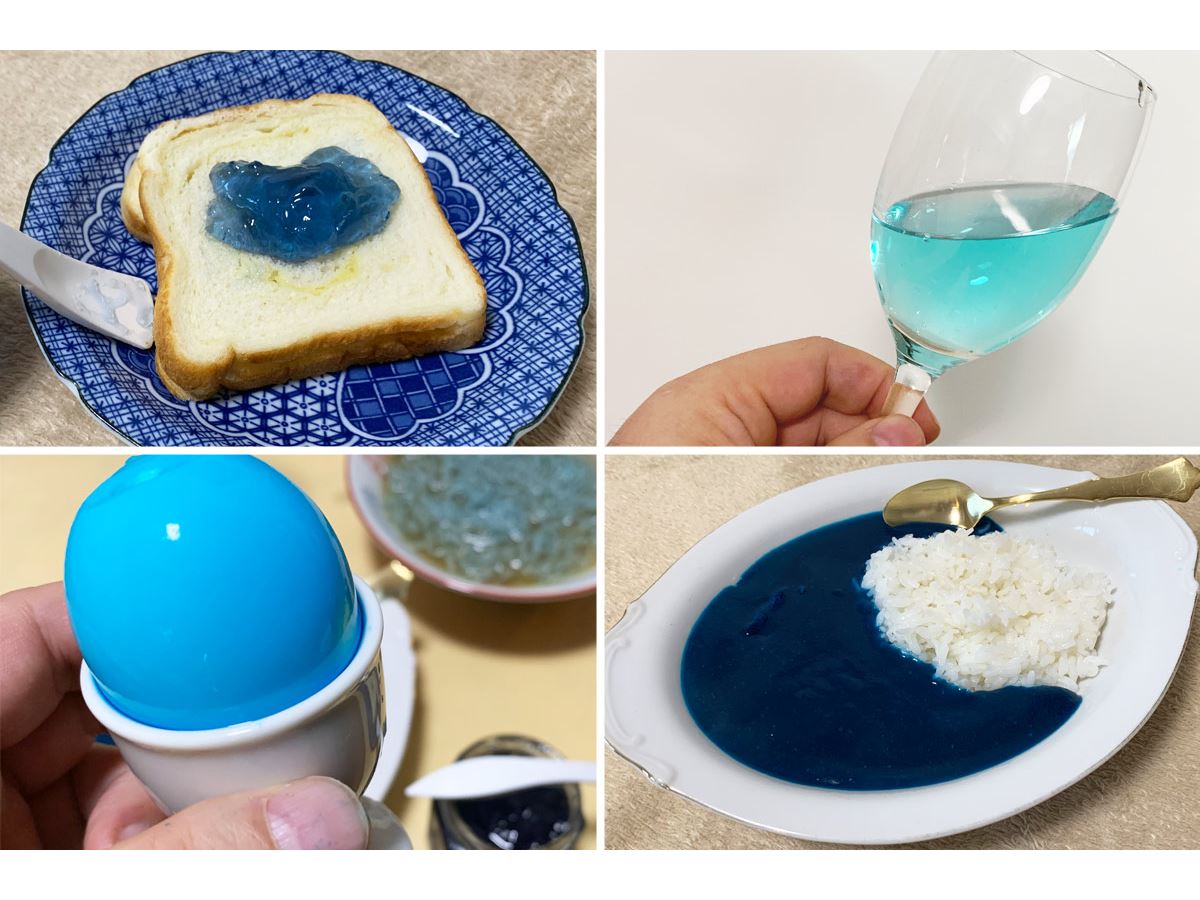 Blue Food Collection 青い食べ物コレクション Yes! I finally did it! I finally paintedenough blue foods to make a proper blue food collection. Blue is actuallythe color that happens the least in