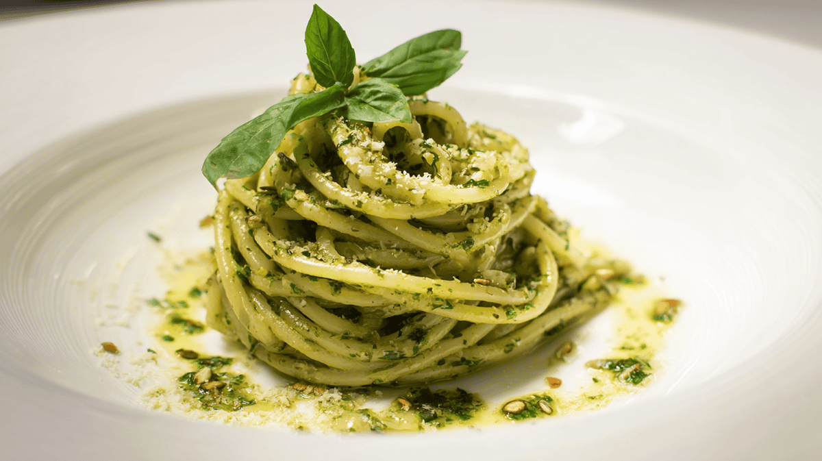 ベーコンポテトのジェノベーゼパスタセントラルフーズ