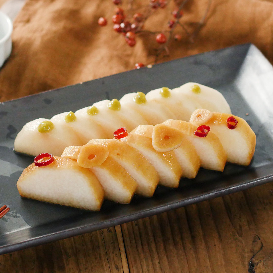 長芋ときゅうりのめんつゆわさび漬け