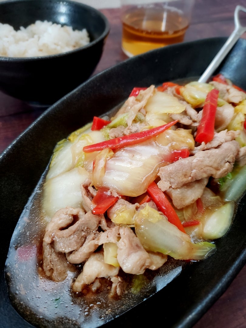 豚肉と豆腐の中華野菜あんかけ