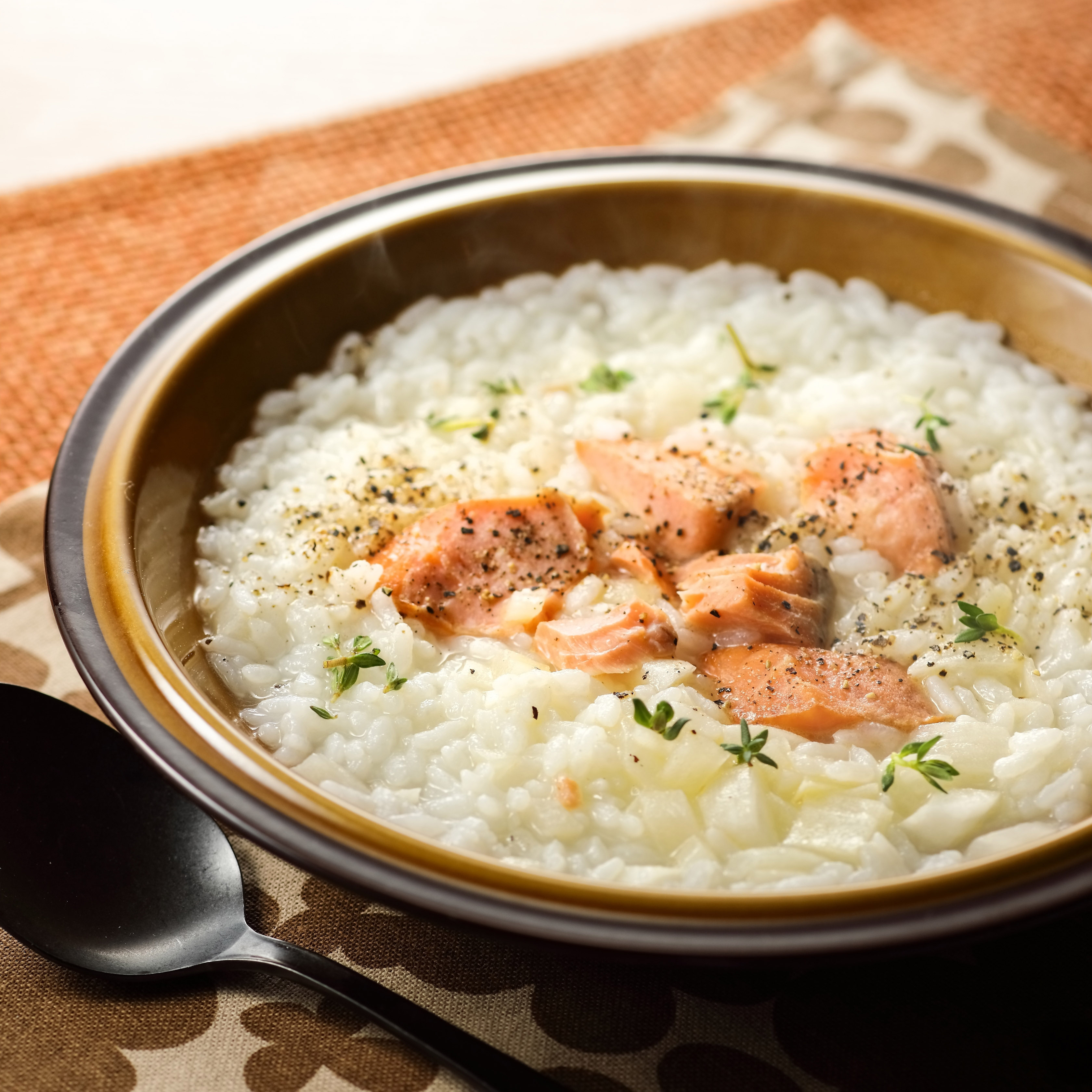 鮭ときのこのチーズリゾット - おすすめレシピダイエー食の情報