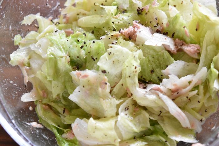 サニーレタスのピリ辛ツナキムチサラダ by 双子くんママ0619クックパッド簡単おいしいみんなのレシピが392万品