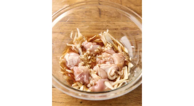 たけのこと鶏ひき肉の炊き込みご飯 山本ゆりさん・旨みあふれる牡蠣だししょうゆ使用