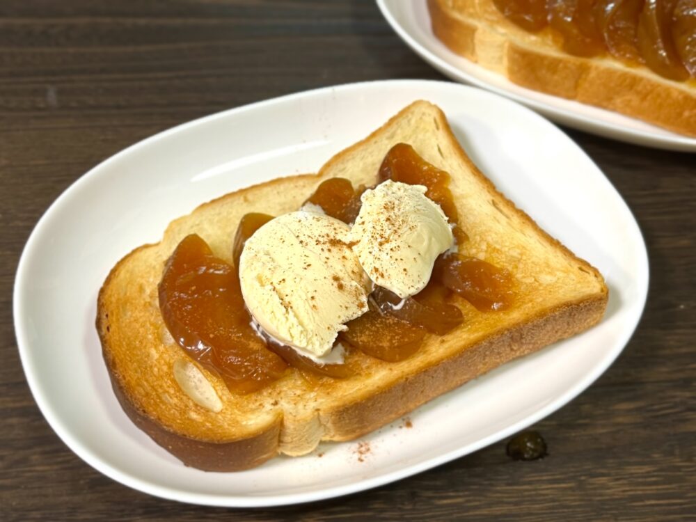 映画「きのう何食べた？」コラボ！りんごのキャラメル煮トースト