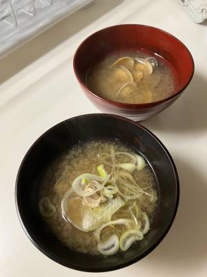 旨味たっぷり！ 冷凍あさりの味噌汁
