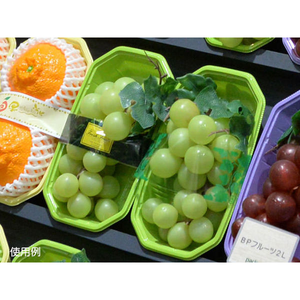 パックスタイル フルーツ容器 BPフルーツ2SWマド 黒梱包材 通販No.1 ダンボールワン