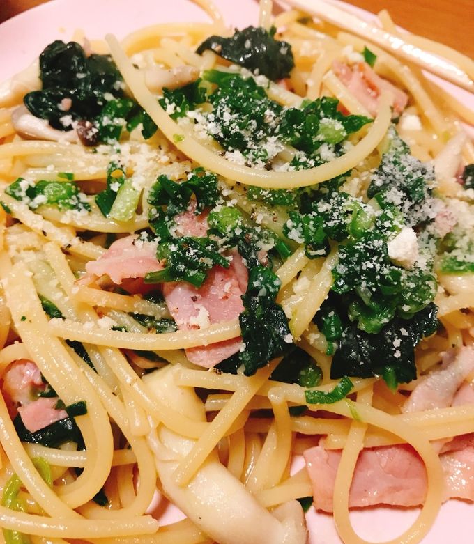 ほうれん草とベーコンの和風パスタ - パスタの聖書